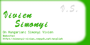 vivien simonyi business card